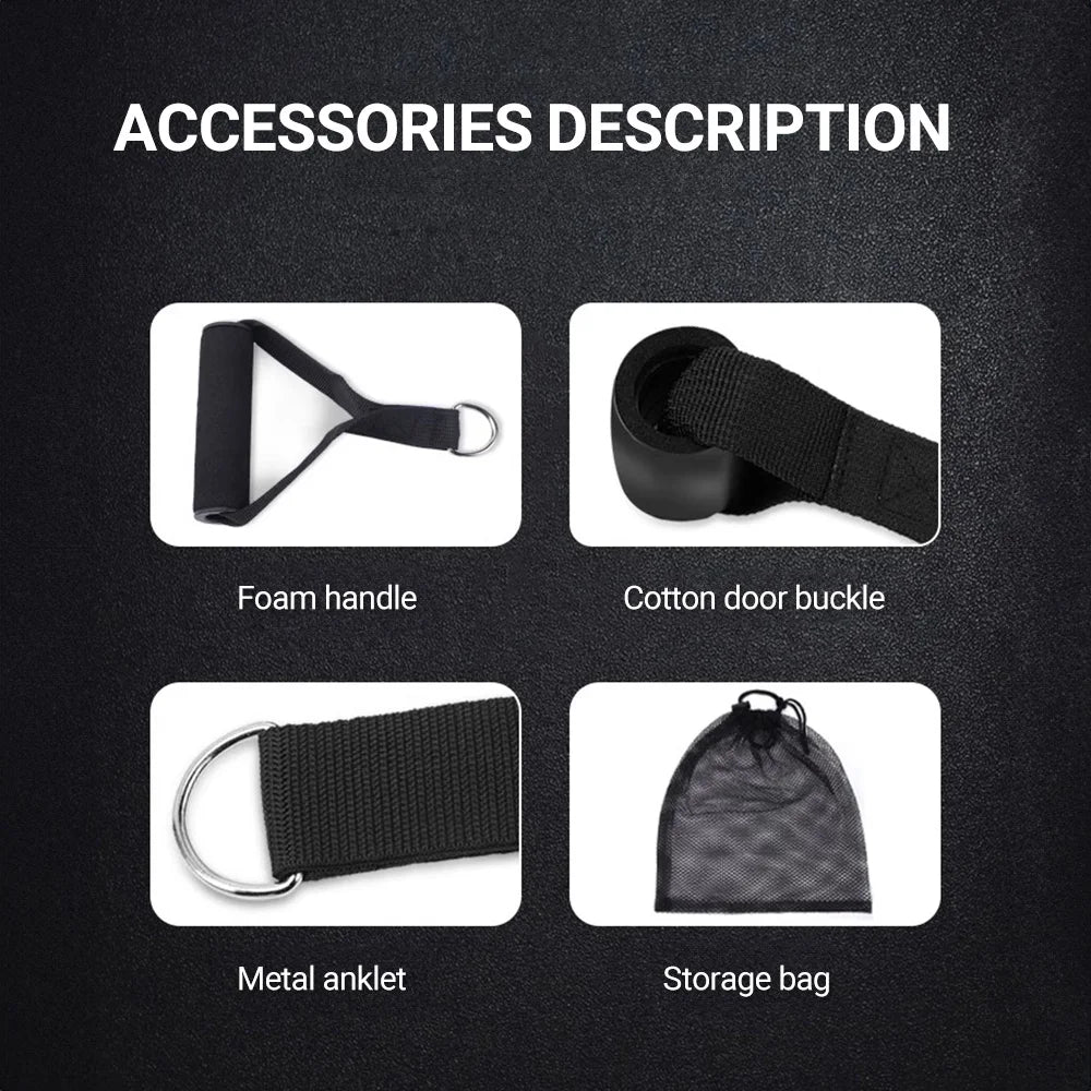 Multi-Function Resistance Band Power Kit — Full-Body Muscle Training & Portable Fitness System