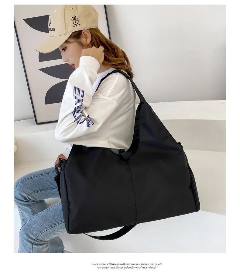 Large Capacity Yoga Mat Bag – Waterproof Gym & Travel Tote with Shoulder Strap