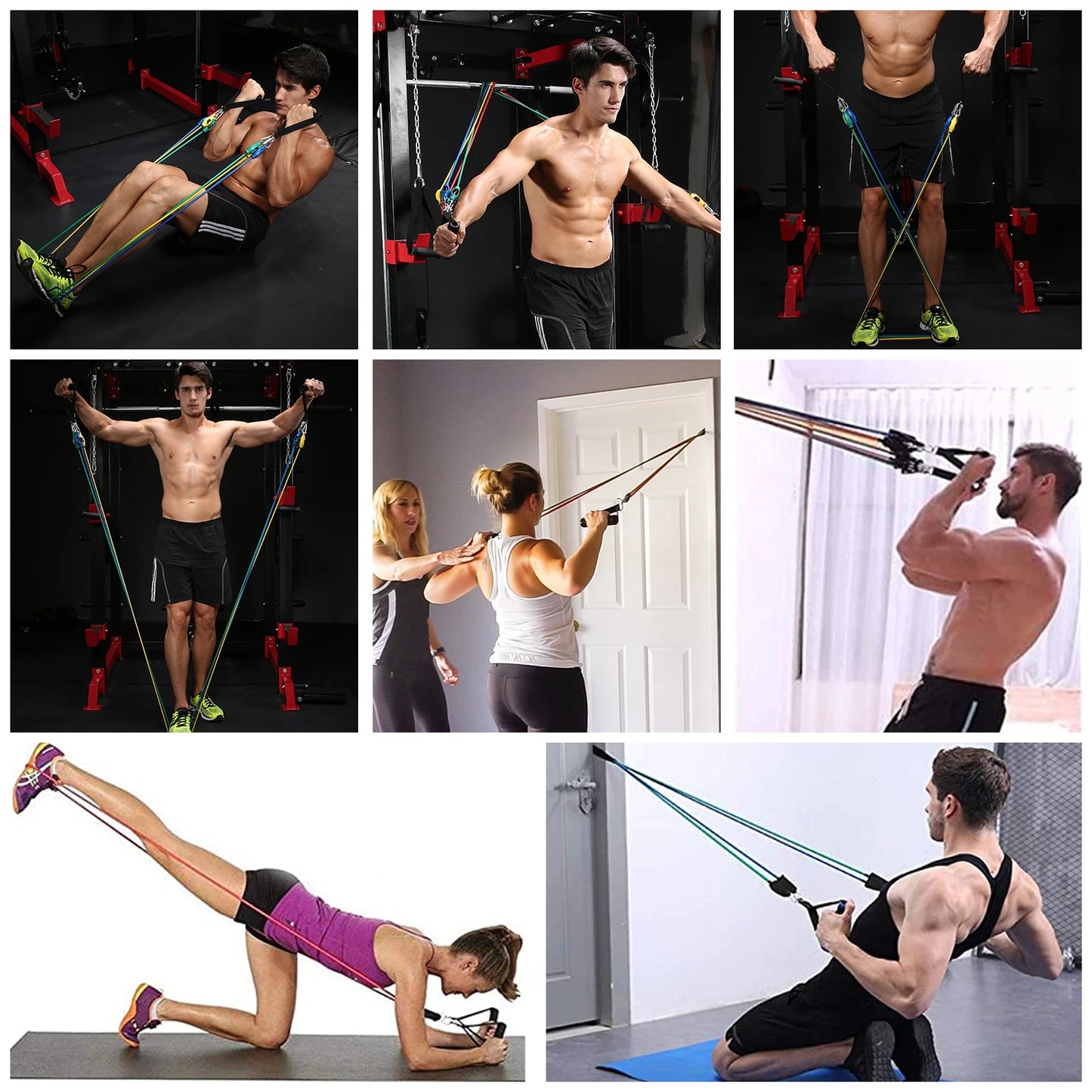 Multi-Function Resistance Band Power Kit — Full-Body Muscle Training & Portable Fitness System