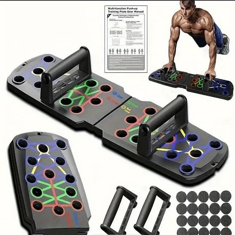 Solid Push-Up Board — Multi-Functional Home Fitness & Muscle Training System