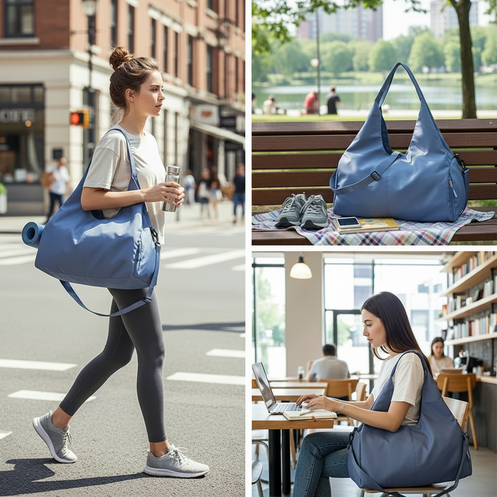 Large Capacity Yoga Mat Bag – Waterproof Gym & Travel Tote with Shoulder Strap