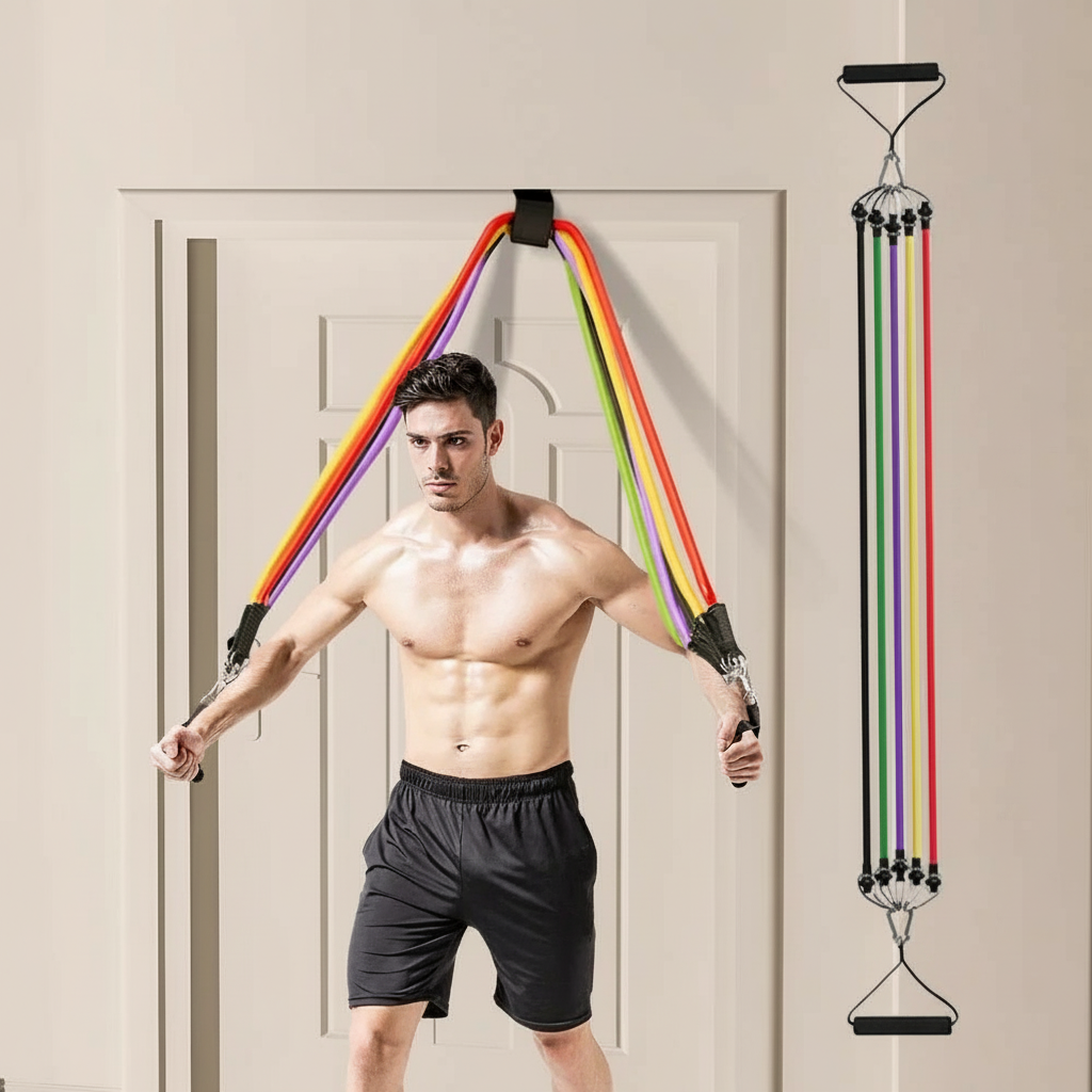 Multi-Function Resistance Band Power Kit — Full-Body Muscle Training & Portable Fitness System