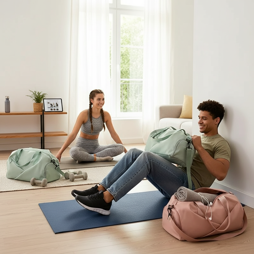 Multifunctional Women’s Gym & Travel Bag – Wet/Dry Compartments, Shoes & Yoga