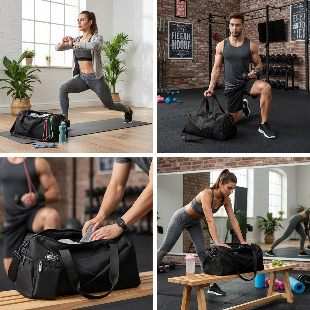 Multifunctional Women’s Gym & Travel Bag – Wet/Dry Compartments, Shoes & Yoga