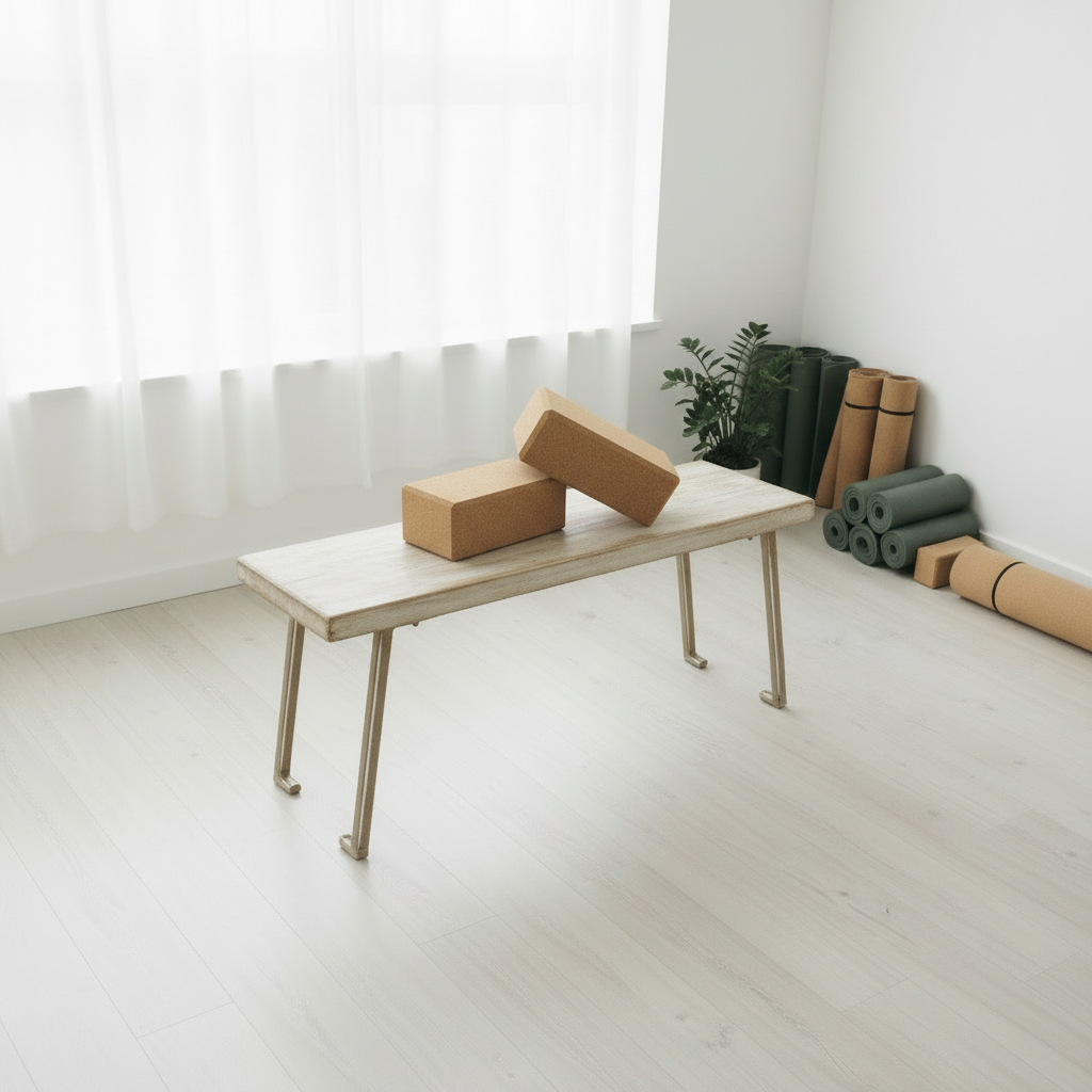 Cork Yoga Block – High-Density Non-Slip Support for Yoga, Pilates & Fitness