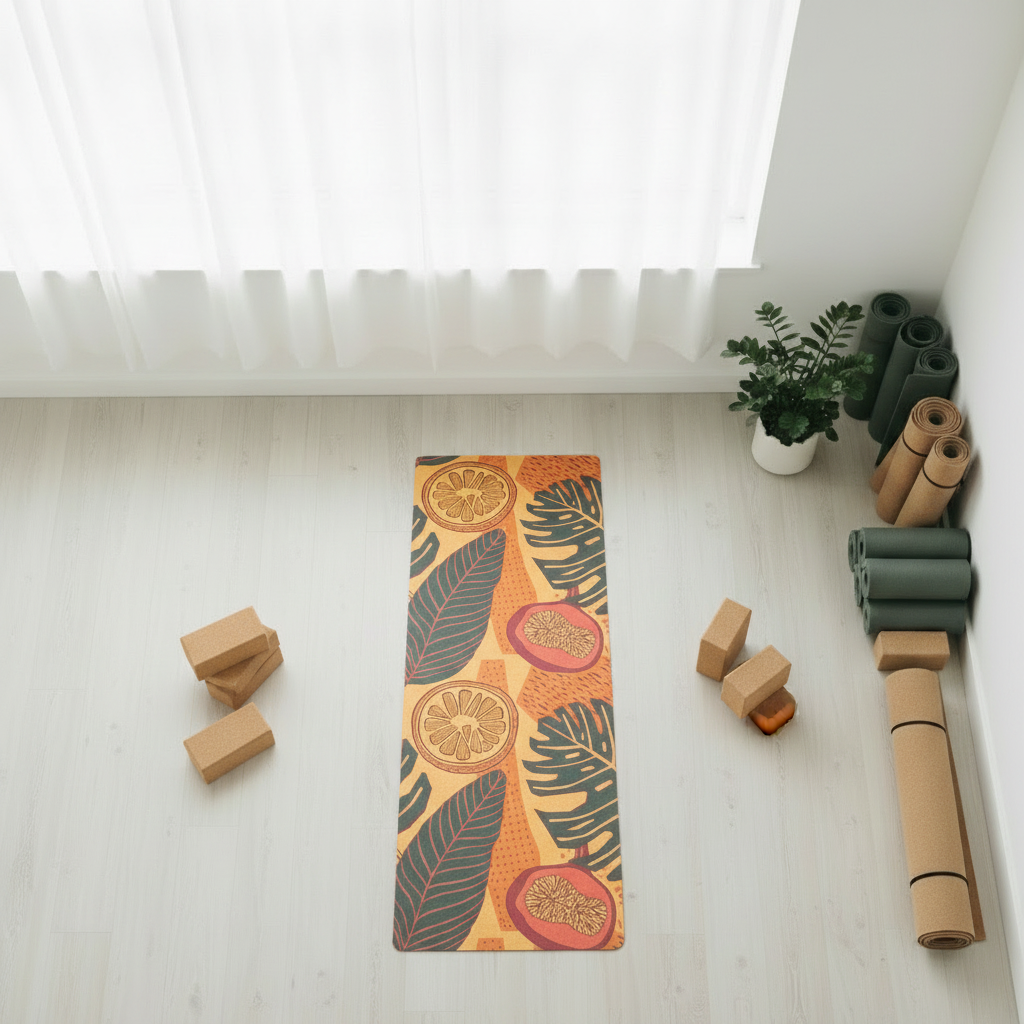5mm Natural Rubber Yoga Mat – Non-Slip, Durable & Sweat-Proof for Yoga, Pilates & Workouts